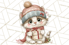 Christmas Animal Friends Clipart PNG, Cute Holiday Clip Art Product Image 4