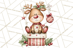 Christmas Animal Friends Clipart PNG, Cute Holiday Clip Art Product Image 5