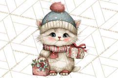 Christmas Animal Friends Clipart PNG, Cute Holiday Clip Art Product Image 2