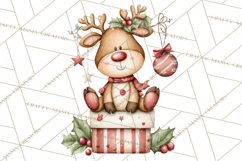 Christmas Animal Friends Clipart PNG, Cute Holiday Clip Art Product Image 3