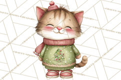 Christmas Animal Friends Clipart PNG, Cute Holiday Clip Art Product Image 3