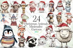 Christmas Animals Minimalist Cartoon Product Image 1