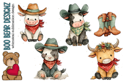 Western Farm Animals Clipart Product Image 1
