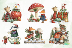 Christmas Animals PNG Bundle Product Image 8