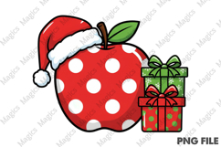 Christmas Apple PNG Product Image 1