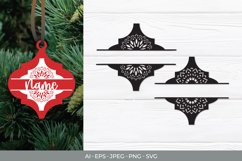 Split Arabesque Mandala Monogram Product Image 1