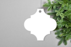 Christmas arabesque ornament mock up PSD smart object