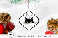 black cat ornament