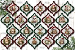 Christmas Arabesque tiles Bundle Christmas ornament bundle sublimation Watercolor ornament PNG. Christmas Sublimation Arabesque Ornament! The product contains 35 designs with Watercolor Baby Animals, Forest Animals, Owl and Santa.