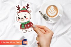 Christmas Animal Sticker, Christmas Stickers For Kids Product Image 1