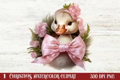Christmas Baby Animals Clipart, Christmas Animal Safari Product Image 1