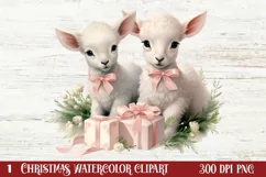 Christmas Baby Animals Clipart, Christmas Animal Safari Clipart Bundle, Christmas Baby Animals Clipart Clipart