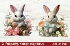 Christmas Baby Animals Clipart, Christmas Animal Safari Product Image 1