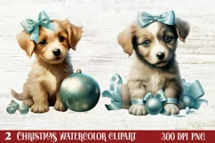 Christmas Baby Animals Clipart, Christmas Animal Safari Product Image 1