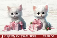 Christmas Baby Animals Clipart, Christmas Animal Safari Product Image 1