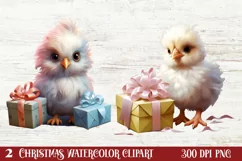 Christmas Baby Animals Clipart, Christmas Animal Safari Product Image 1