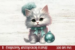 Christmas Baby Animals Clipart, Christmas Animal Safari Product Image 1