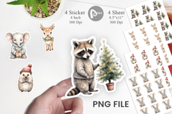 Christmas Baby Animals Sticker Product Image 1