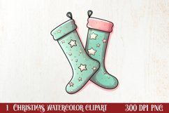 Festive Christmas Sewing Clipart , Christmas PNG Product Image 1