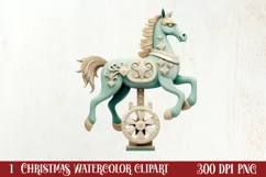 Festive Christmas Sewing Clipart , Christmas PNG Product Image 1