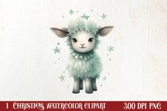 Mint Christmas Baby First Clipart, Christmas PNG Product Image 1