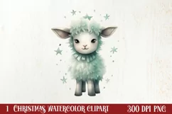 Mint Christmas Baby First Clipart, Christmas PNG Product Image 1