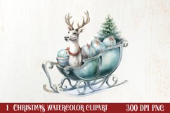 Mint Christmas Baby First Clipart, Christmas PNG Product Image 1