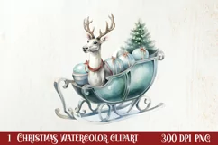 Mint Christmas Baby First Clipart, Christmas PNG Product Image 1