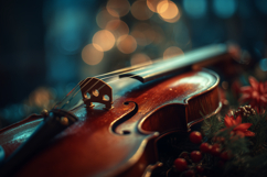Glitter Christmas Background, Violin Background Product Image 1