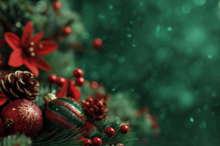 Green Glitter Background, Holiday Background Design Product Image 1