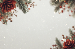 Winter Pine Cone Background PNG, Holiday Background Design Product Image 1