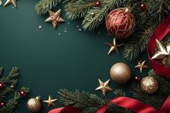 Green Christmas Background, Holiday Background Design Product Image 1