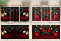 Christmas Ball and Tree Glass Can Wraps Product Image 4