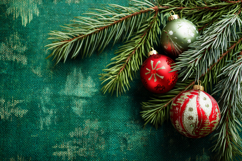 Holiday Background, Christmas Balls Background Design Product Image 1