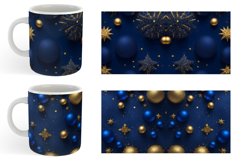 Dark Blue Christmas Mug sublimation design Product Image 6