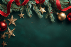 Green Christmas Background, Holiday Background PNG Product Image 1