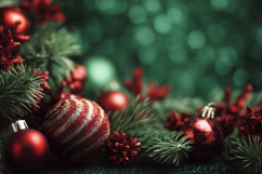 Green Glitter Background, Christmas Background Design Product Image 1