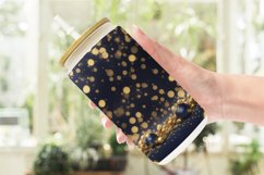 Christmas Golden Particles Glass Can Wraps Product Image 2