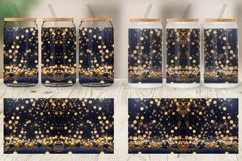 Christmas Golden Particles Glass Can Wraps Product Image 5