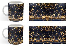 Christmas Golden Particles Mug sublimation design Product Image 4