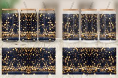 Christmas Golden Particles Glass Can Wraps Product Image 6