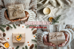 Christmas Background Mock Up Photo Product Image 1