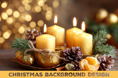 Christmas background. Christmas Mockup Background Design Product Image 1