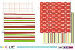 christmas background papers in classic colors