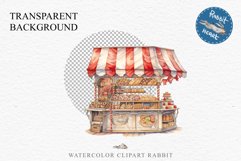 Christmas Bakery Stand Storefront Clipart PNG Scrapbook File Fairy Tale Art Image Watercolor Transparent Print illustration sublimation winter printable digital watercolor Christmas bakery stand, xmas clipart, sublimation nursery, holiday winter art, stor