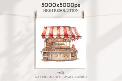 Christmas Bakery Stand Storefront Clipart PNG Scrapbook File Fairy Tale Art Image Watercolor Transparent Print illustration sublimation winter printable digital watercolor Christmas bakery stand, xmas clipart, sublimation nursery, holiday winter art, stor