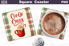 Christmas Bakery Square Coaster Bundle | Hot Cocoa Product Image 6
