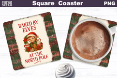 Christmas Bakery Square Coaster Bundle | Hot Cocoa Product Image 10