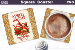 Christmas Bakery Square Coaster Bundle | Hot Cocoa Product Image 11