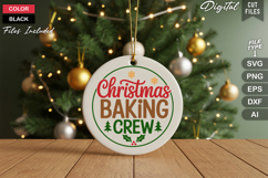 Christmas Baking Crew SVG | Christmas Round Sign SVG | Xmas Product Image 2
